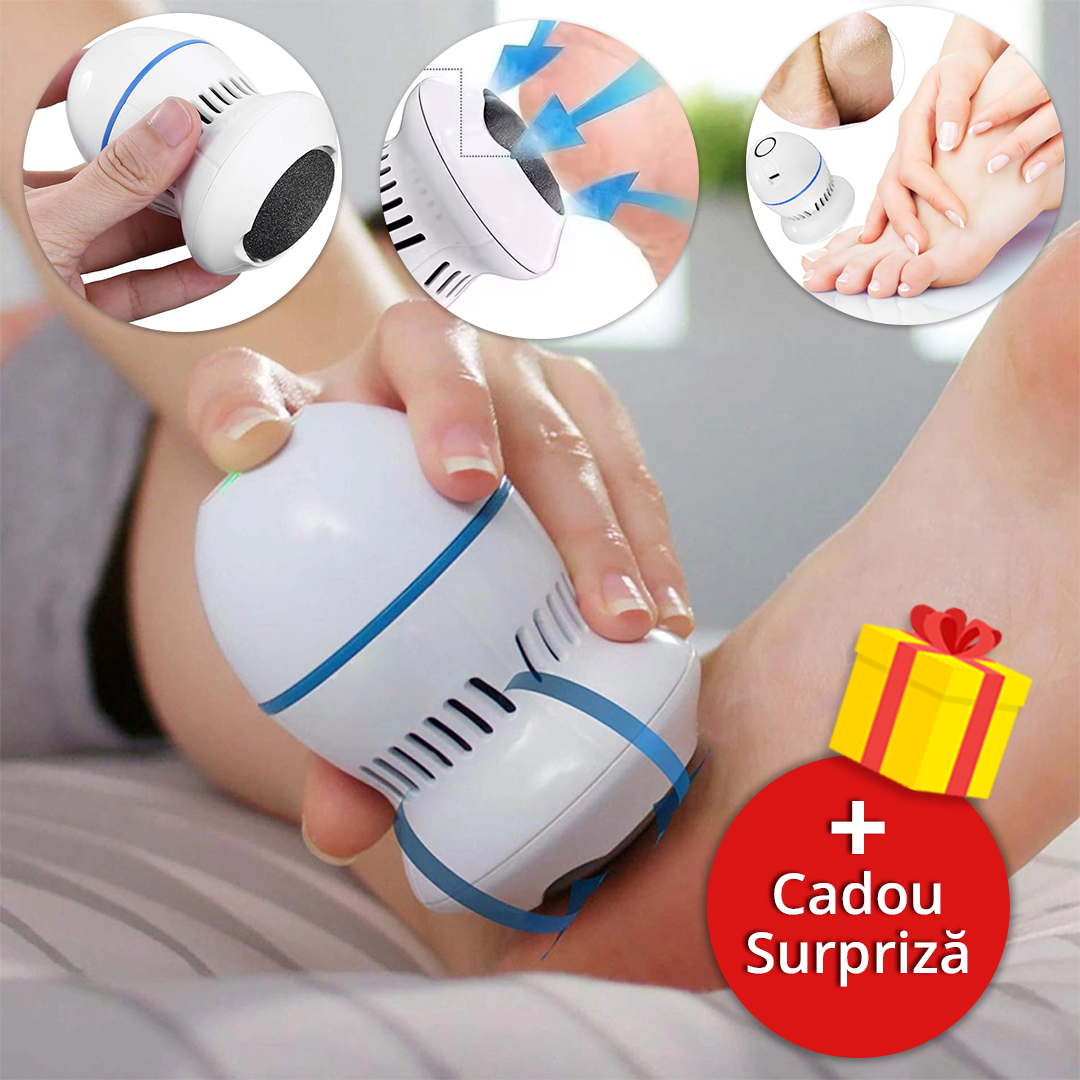 🦶 Pilă Electrică Profesională – Scapă de pielea uscată și bătături ușor și rapid! + Cadou Surpriză 🎁