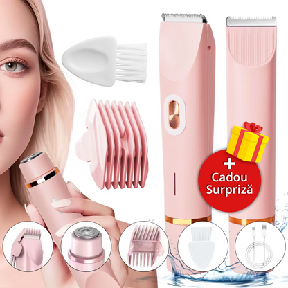 🪒 Aparat de Ras Electric 2-în-1 – Pentru Toate Zonele Fără Iritații! + Cadou Supriză🎁