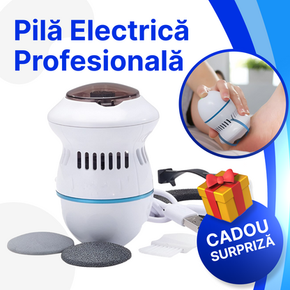 🦶 Pilă Electrică Profesională – Scapă de pielea uscată și bătături ușor și rapid! + Cadou Surpriză 🎁