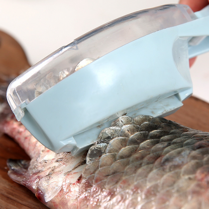 🐟 Curățător de Solzi Pește cu Recipient | Curățare Rapidă, Fără Mizerie, Fără Tăieturi! OFERTĂ 1+1 🎁 CADOU