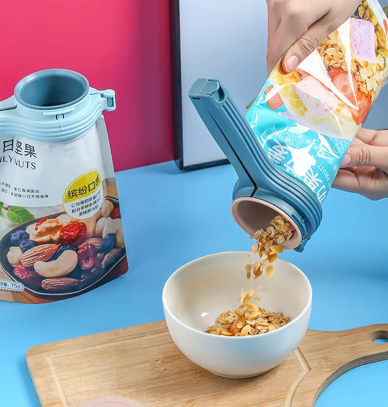 Clema Inteligentă pentru Pungi – Etanșare + Dozare Rapidă - Ofertă 1+1